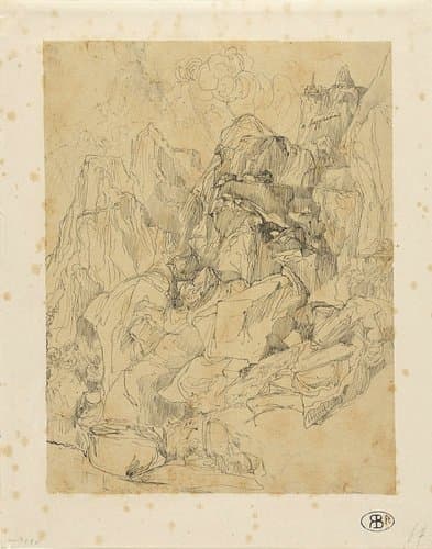 Rotslandschap by Rodolphe Bresdin