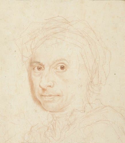 Studie voor een portret van een man by Anton von Maron