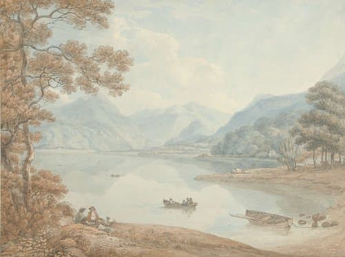 Gezicht op Derwent Water by Thomas Hearne