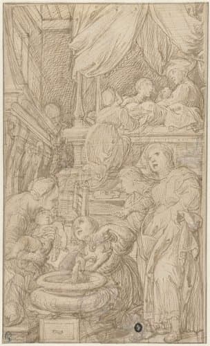 Birth of the Virgin by Ferraù Fenzoni