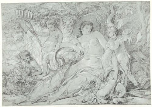 Allegorie op de Zomer by Louis Gabriel Blanchet