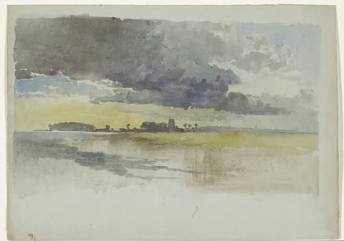 Gezicht op Gillingham Church by James Chisholm Gooden