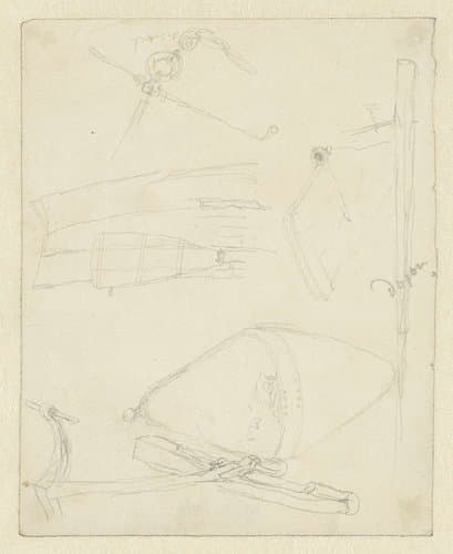 Romp van een schip met een zwaard by John Linnell (II)
