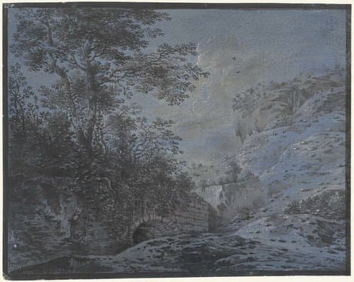 Twee avondlandschappen by Monogrammist IAR of IAP