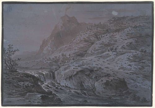 Two Nocturnal Landscapes by Monogrammist IAR of IAP
