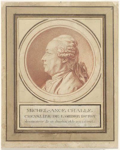 Portret van de kunstenaar Charles-Michel-Ange Challe