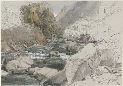 Gezicht te Lynmouth, Devon