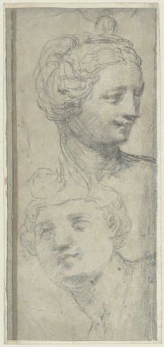 Twee koppen by Michelangelo Anselmi