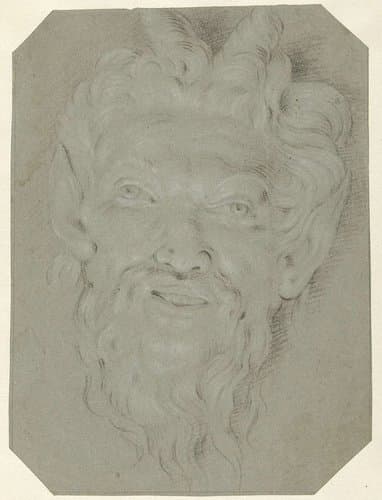 Kop van een faun by anonymous