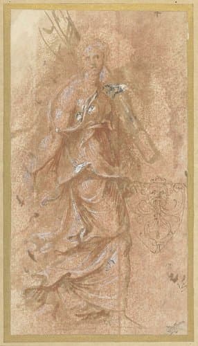 Vrouw en een mascaron by Biagio Puppini