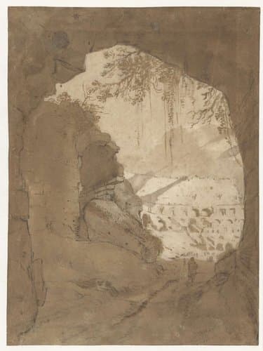 Gezicht in het Colosseum te Rome by Bartholomeus Breenbergh