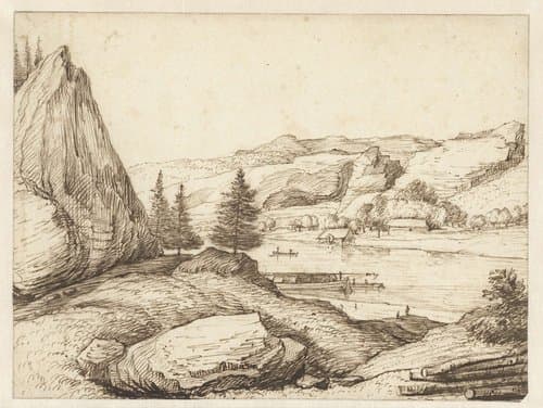 Berglandschap met een rivier