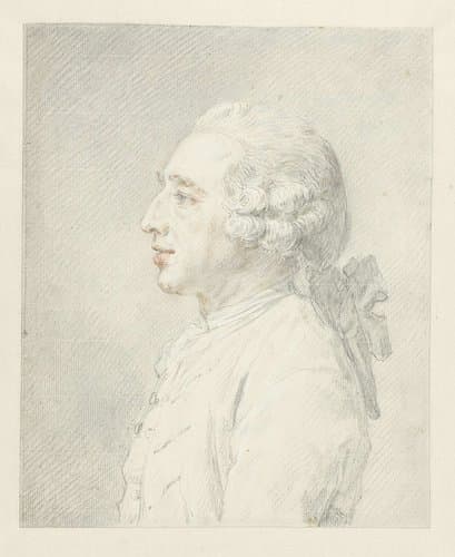 Profielportret van Louis Metayer Phzn by Jean Baptiste Perroneau