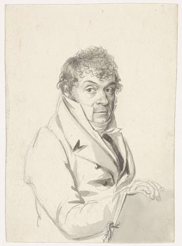 Portret van André Burnier by Hendrik Willem Caspari