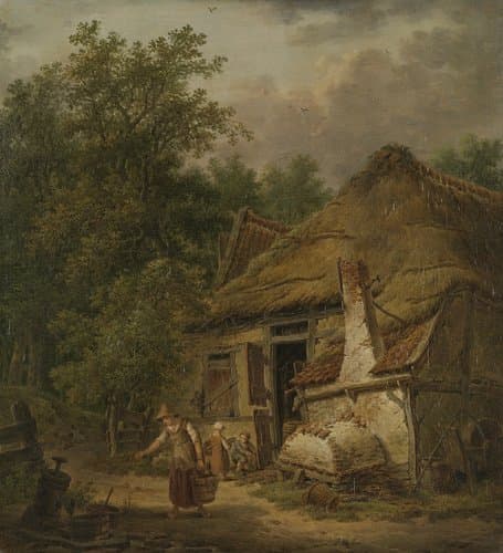 Landhoeve bij Helvoirt by Pieter Pietersz. Barbiers