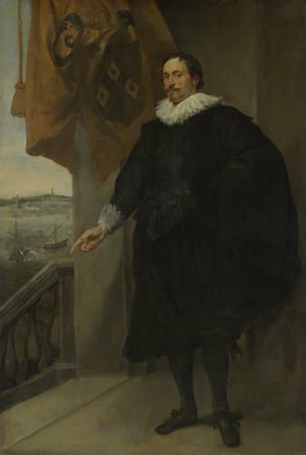 Portret van een edelman, mogelijk Adriaan van der Borcht by Anthony van Dyck