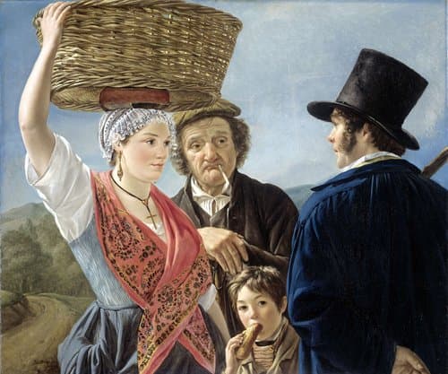 Market Gossip by Jean Henri De Coene