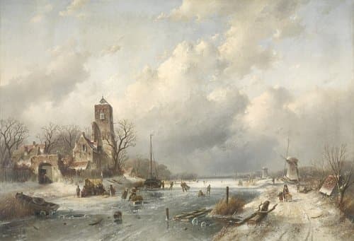 Wintergezicht by Charles Leickert