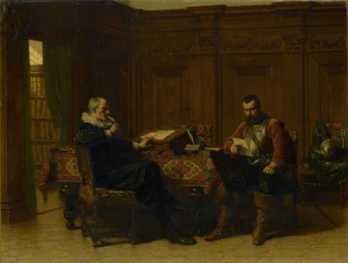 Two Men in a Seventeenth-century Interior, Called 'A Conference' by Lambertus Lingeman