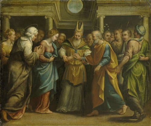 Marriage of Mary and Joseph by anonymous