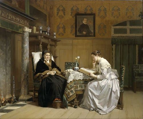 Zondagmorgen by Hendrik Jacobus Scholten