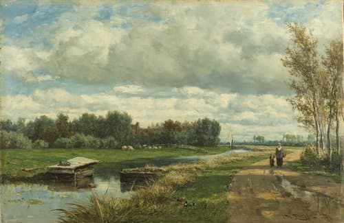 Landscape in the Environs of The Hague by Willem Roelofs (I)