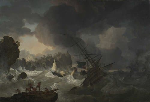 De schipbreuk by Hendrik Kobell