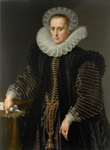 Portret van een vrouw by anonymous