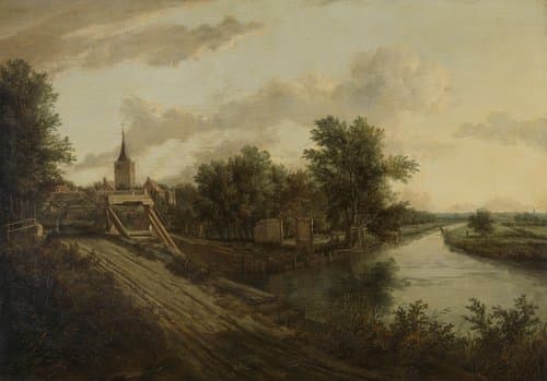 Landschap met overtoom by anonymous