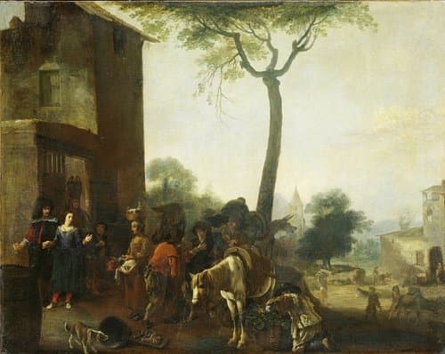 De wijnoogst by Pieter Bodding van Laer