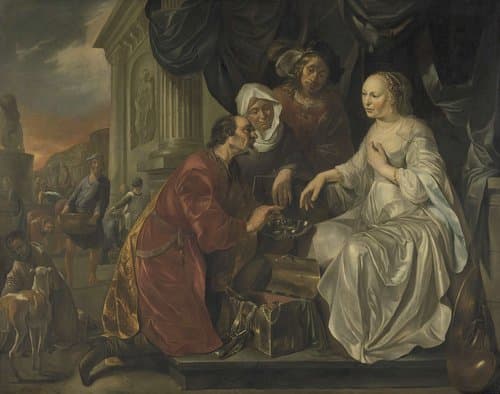 Rebecca Receiving Presents from Abraham's Servant