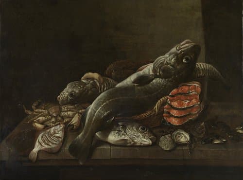 Stilleven met vissen by Isaac van Duynen