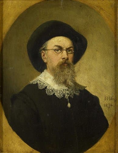 Zelfportret by Hendrik Hollander Cz.