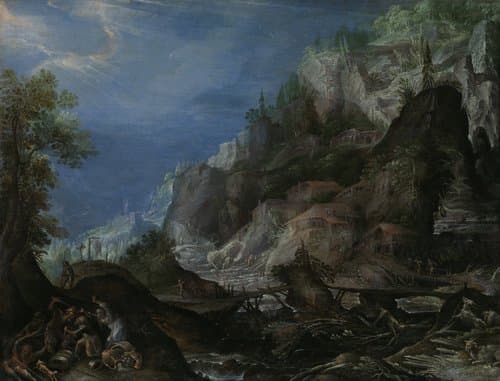 Mountainous Landscape by Frederik van Valckenborch