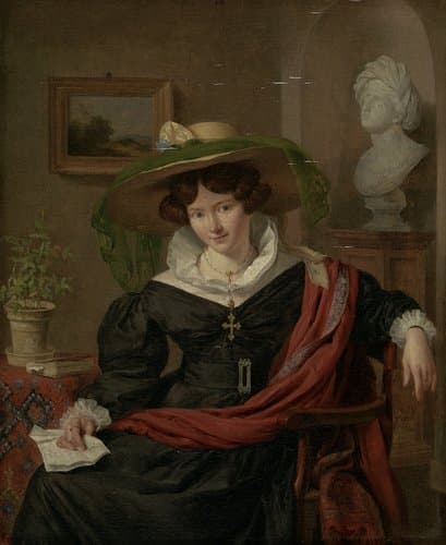 Portrait of Carolina Frederica Kerst by Charles van Beveren