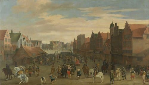 The Disbanding of the 'Waardgelders' (Mercenaries in the Pay of the Town Government) by Prince Maurits on the Neude, Utrecht, 31 July 1618