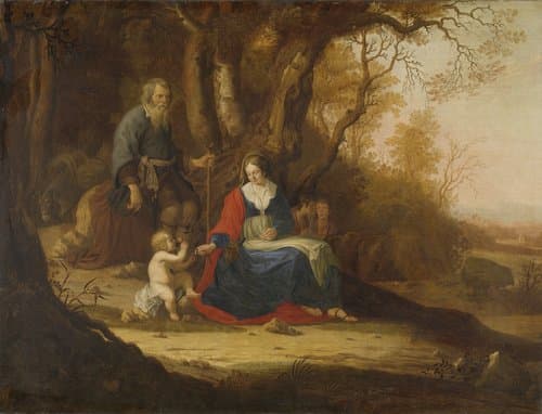 Rest on the Flight into Egypt by Paulus van Vianen (II)