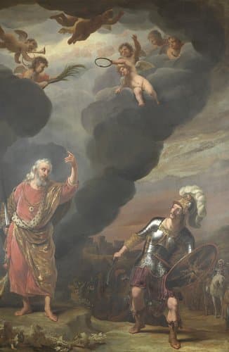 King Amaziah and the Man of God by Ferdinand Bol