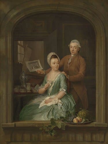 Portret van Robert Muys en zijn echtgenote Maria Nozeman by Nicolaes Muys