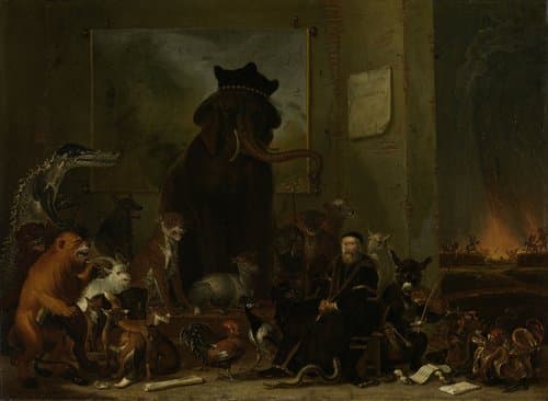 Satire on the Trial of Johan van Oldenbarnevelt by Cornelis Saftleven