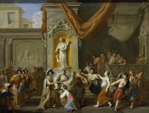 Het huwelijk van Alexander de Grote met Roxane van Bactrië