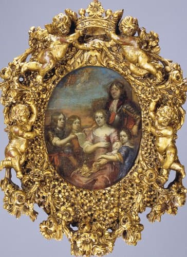 Willem Hadriaan van Nassau (1623-1705), heer van Odijk, met zijn vrouw en kinderen