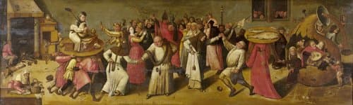 Battle between Carnival and Lent by Jheronimus Bosch