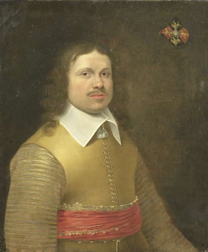 Portret van Herman van der Hem van Nederstein (gest. 1671) by Monogrammist IVA
