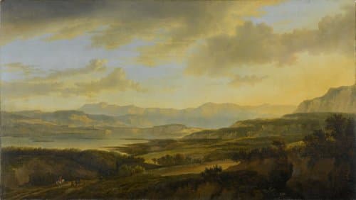 Het meer van Zürich by Jan Hackaert