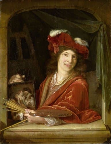 Een jonge schilder by Adriaen van der Werff