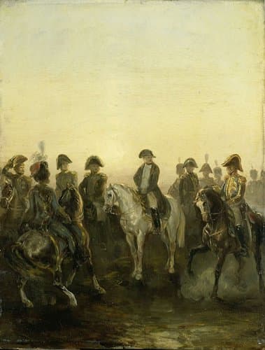 Napoleon met zijn staf