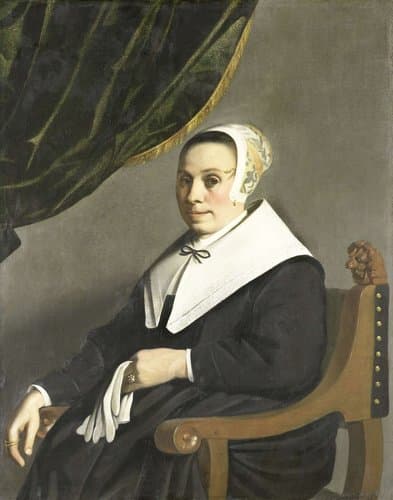 Portret van een vrouw by Michiel Nouts