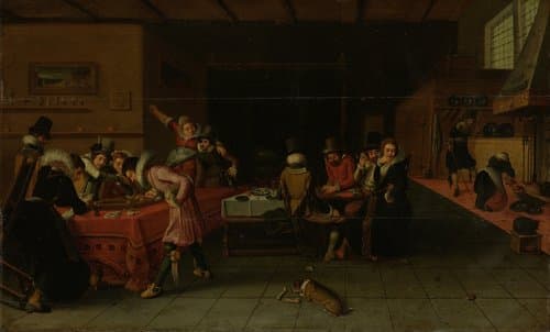 Interior with Gamblers and Drinkers by anonymous