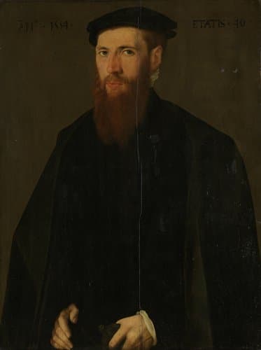 Portrait of Willem van Lokhorst (1514-64) by Jan van Scorel